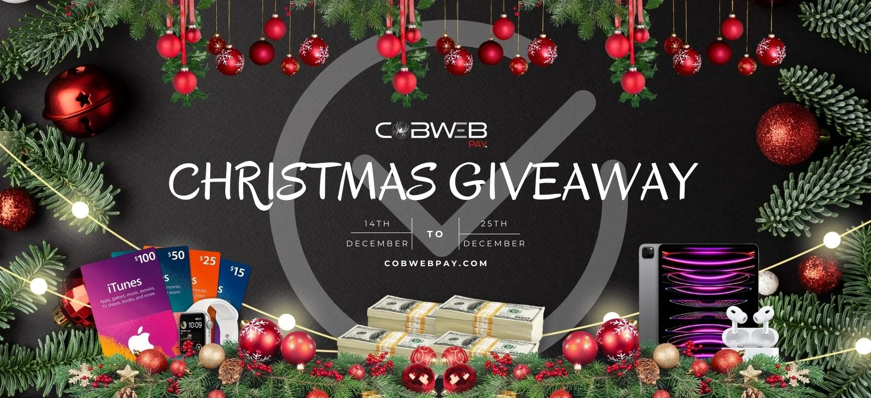 Christmas Giveaway 2023 | CobWeb Pay Events